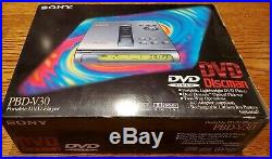 Rare NOS New Sony DVD Discman PBD-V30 Portable DVD Player with Original Box
