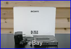Rare Sony D-25S D25 Airliner Vintage Portable CD Player with Box