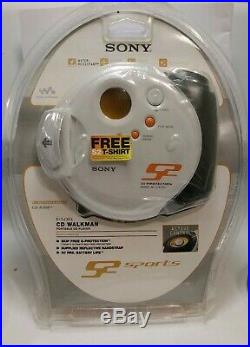 Rare Sony Sports CD-R/RW Walkman D-SJ301 (Unopened/White) portable CD player