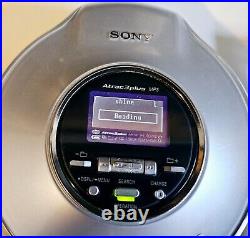 Rare Sony Walkman CD Player NE520 MP3 D-NE520 LCD+Remote Control