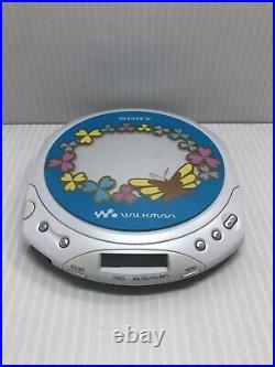 Rare Sony Walkman D-EQ550 Portable Personal CD Player Flowers Works Great