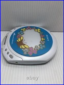 Rare Sony Walkman D-EQ550 Portable Personal CD Player Flowers Works Great