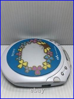 Rare Sony Walkman D-EQ550 Portable Personal CD Player Flowers Works Great