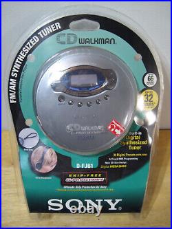 Rare Vintage Collectible Sony D-FJ61 CD Walkman Portable CD Player NEW SEALED