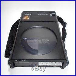 Rare Vintage Discman Cd Player Sony D-50 + Power Supply + Case / Working