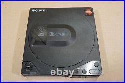 Rare Vintage Sony D-15 Discman Portable CD Player with Case and OEM AC Adapter