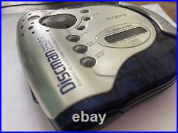 Retro Sony Blue Sport Discman Portable CD Player (D-ES55) RARE COLOURING