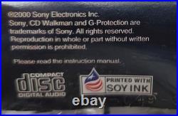 SEALED 2000 NEW-OLD STOCK D-MJ95 Vintage Sony CD Walkman Portable Disc Player