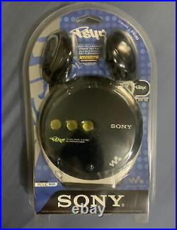 SEALED Sony CD Walkman D-EJ360 Portable Personal Player Psyc Blue 2003 Headphone