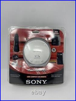 SEALED Sony Walkman D-EJ368CK Portable CD Player Headphones & Car Adapter Read