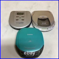 SONY CASIO KOHKA CD player portable set untested for parts junk