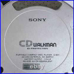 SONY CD Walkman D-E01 Portable CD Player Junk Free Shipping JPN WithTracking K7953