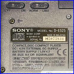 SONY CD Walkman D-E525 Portable CD Player Confirmed Operation limited From JP