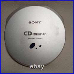 SONY CD Walkman D-E990 Silver portable CD Player Used, Working