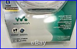 SONY CD Walkman D-EJ361 Silver Factory New In Box Portable CD Player