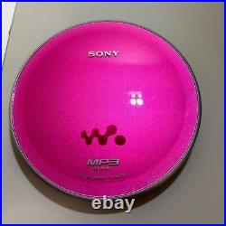 SONY CD Walkman D-NE730 Pink Personal CD Player withRemote Control