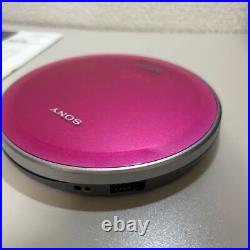 SONY CD Walkman D-NE730 Pink Personal CD Player withRemote Control