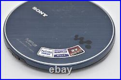 SONY CD Walkman D-NE830 L Portable CD Player Blue MP3 Japan Tested Working Japan