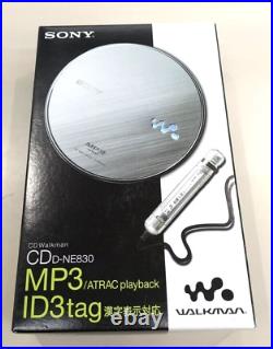 SONY CD Walkman D-NE830 Portable CD Player Silver NEW