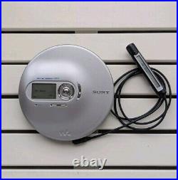 SONY CD Walkman Discman MP3 CD Player Silver D-NE700