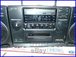 SONY CFD-510 CD player Cassette Tape Radio Boom Box Portable Stereo
