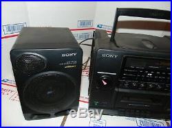 SONY CFD-510 CD player Cassette Tape Radio Boom Box Portable Stereo