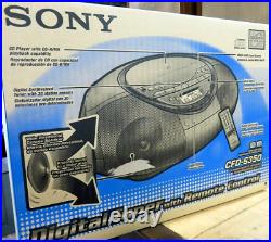 SONY CFD-S350 Portable AM/FM RADIO & CD player & Cassette player & Recorder