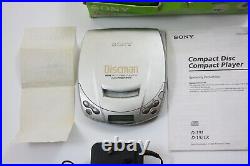 SONY D-191 CD Player Discman Tested Working VINTAGE Very Rare Walkman BOXED