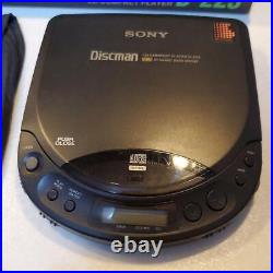 SONY D-223 CD Walkman Portable CD Player Black Operation Confirmed From Japan