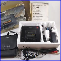 SONY D-303 D303 Discman CD Player Complete in box (updated description)