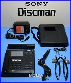 SONY D-350 / Discman CD Player + Headphones SONY MDR-A21 + power Supply / Japan
