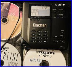 SONY D-350 Discman Portable CD Player Collectible Heavy Case Works D-35 MINTY