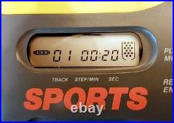 SONY D-421SP Sports Discman ESP CD Player Earphones Charger Cable & Box NR MINT