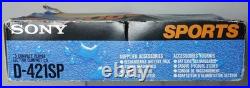 SONY D-421SP Sports Discman ESP CD Player Earphones Charger Cable & Box NR MINT