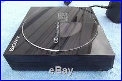 SONY D-5 CD Compact Disc Player with Adapter and cable Functional MINT