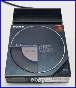 SONY D-50 Compact Disc Player Discman Rare Black NOT WORKING