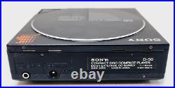 SONY D-50 Compact Disc Player Discman Rare Black NOT WORKING