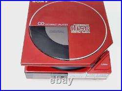 SONY D-50 Compact Disc Player Discman Rare Red Edition NOT WORKING