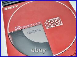 SONY D-50 Compact Disc Player Discman Rare Red Edition NOT WORKING