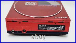 SONY D-50 Compact Disc Player Discman Rare Red Edition NOT WORKING