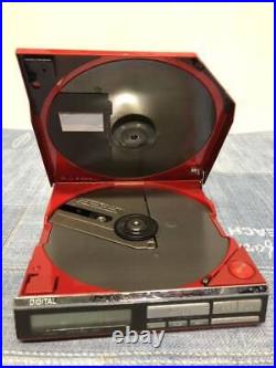 SONY D-50MK II Discman Compact Disc Player Rare Red JP Made in Japan with BP-100