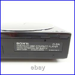 SONY D 5A CD PLAYER With AC-D50 Power Dock Working