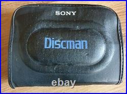 SONY D-88 DISCMAN CD PLAYER With CASE & BATTERY