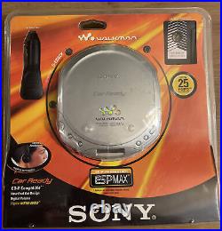 SONY D-E226CK WALKMAN Portable CD Player ESPMAX Silver With Car Kit NEW & UNOPENED