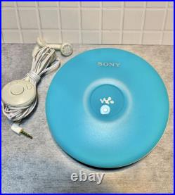 SONY D-EJ002 cd walkman player G Protection blue used work japan import