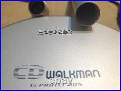 SONY D-EJ01 RARE cd Walkman + carry case Accessories Tested Working Condition