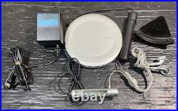 SONY D-EJ1000 CD Walkman Portable CD Player Remote AC adapter Stand Silver Used