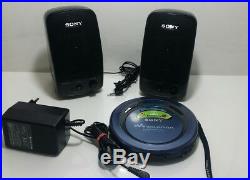 SONY D-EJ621 CD WALKMAN CD Player+ SONY SRS-37 LAUTSPRECHER BOXEN