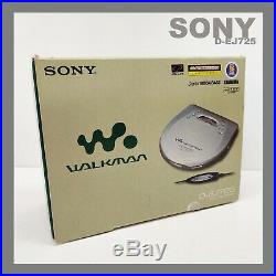 SONY D-EJ725 CD Walkman Portable Discman Personal CD Player Anti Skip Buffer NEW
