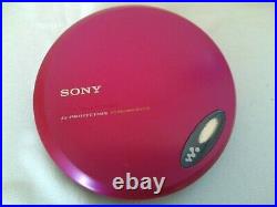 SONY D-EJ775 Portable CD player Walkman Pink Good